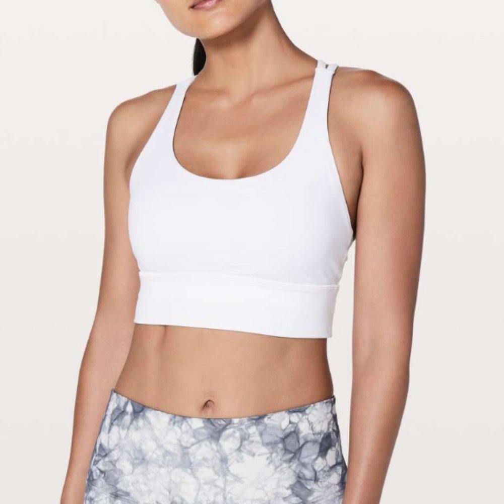 Lululemon Energy Bra Long Line - White (Size 6)